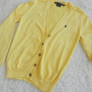 Ralph Lauren yellow cotton sweater, size medium